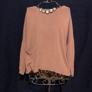 Blush 3/4 sleeve loose sweater